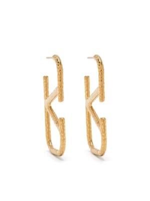 Fashion Personality Simple K Word Earrings Jewelry