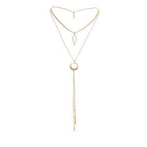 Imitation Accessories Jewelry Women Fashion Layered Charm Pendant Necklace