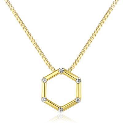 Jewelry Set Sterling Sliver 925 Fashion Hexagon Necklace
