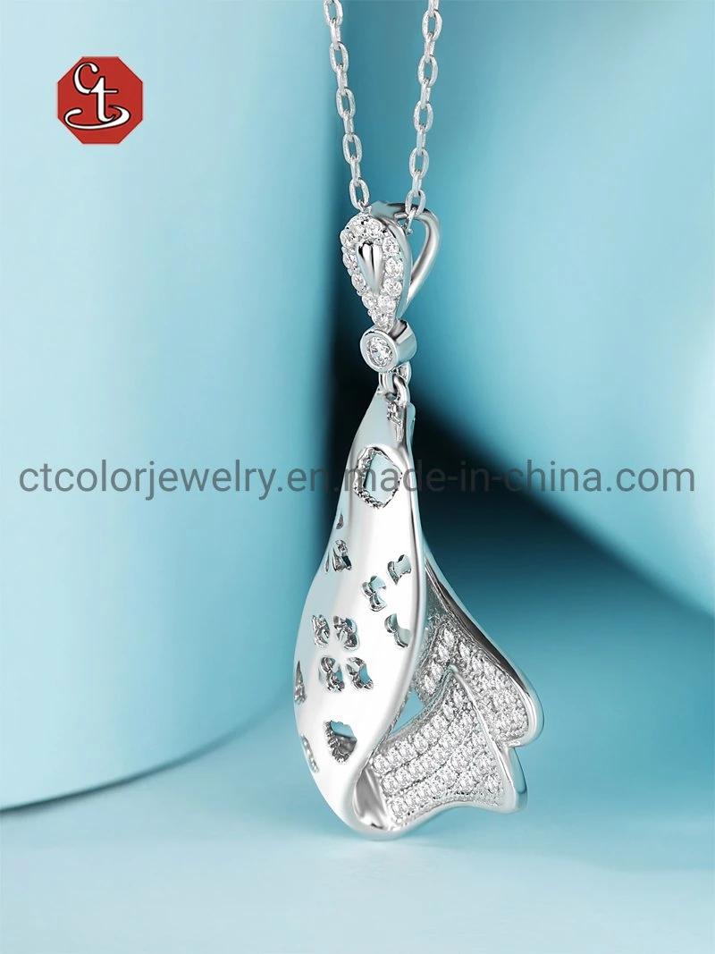 Fashion China Set Jewelry 925 Sterling Silver Pendant Necklace