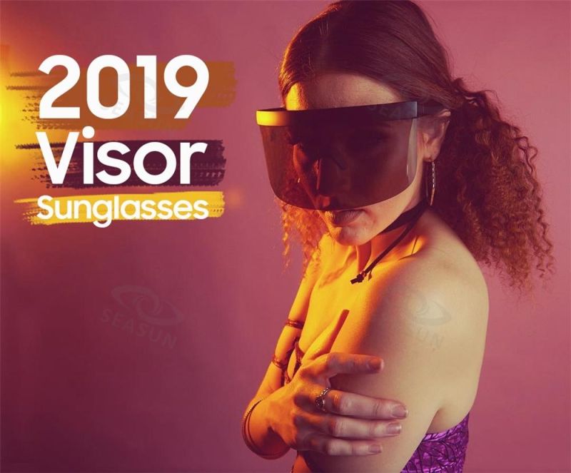 Summer Polarized Lens and Plastic UV 400 Protective Colorful Eye-Shade Sun Visor Cap Sunglasses 2019