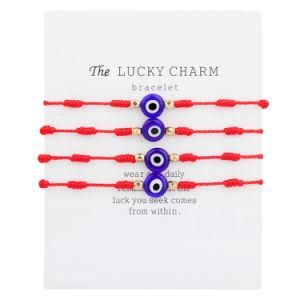 Fashion Handmade Blue Eye Rope Bracelet for Women