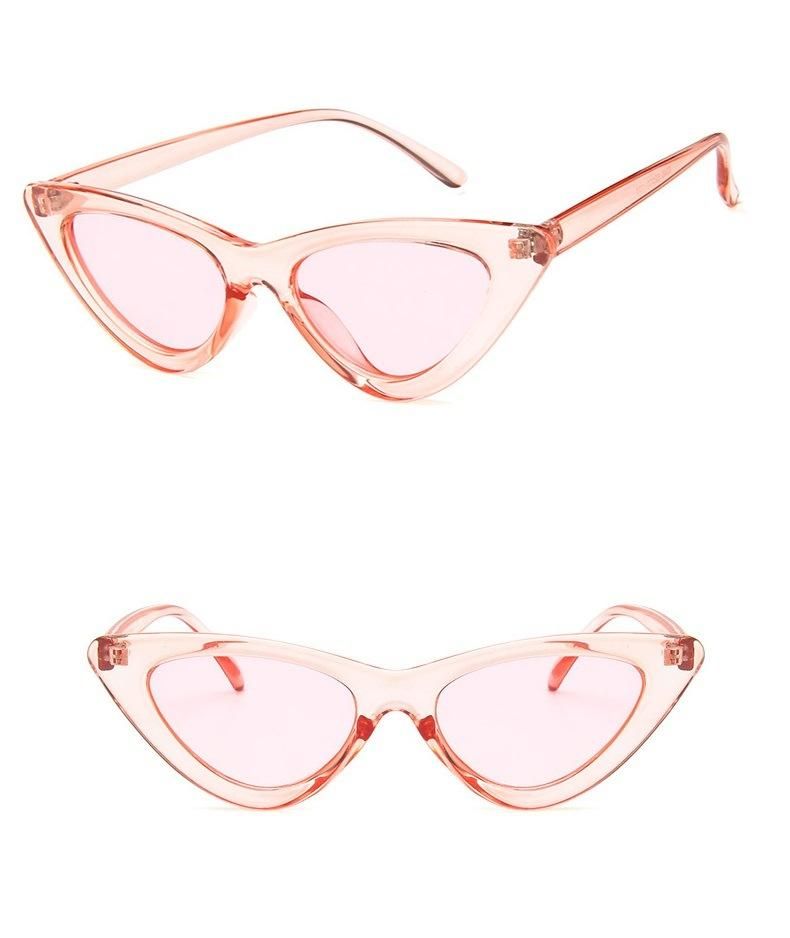 Retro Triangle Cat Eye Sunglasses Sunglasses Sunglasses Metal Hinge