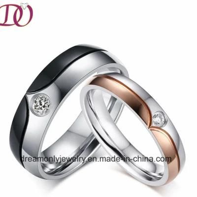 Love Pair Rings Couple Jewelry Rings Wedding Band Jewelry for Men and Women
