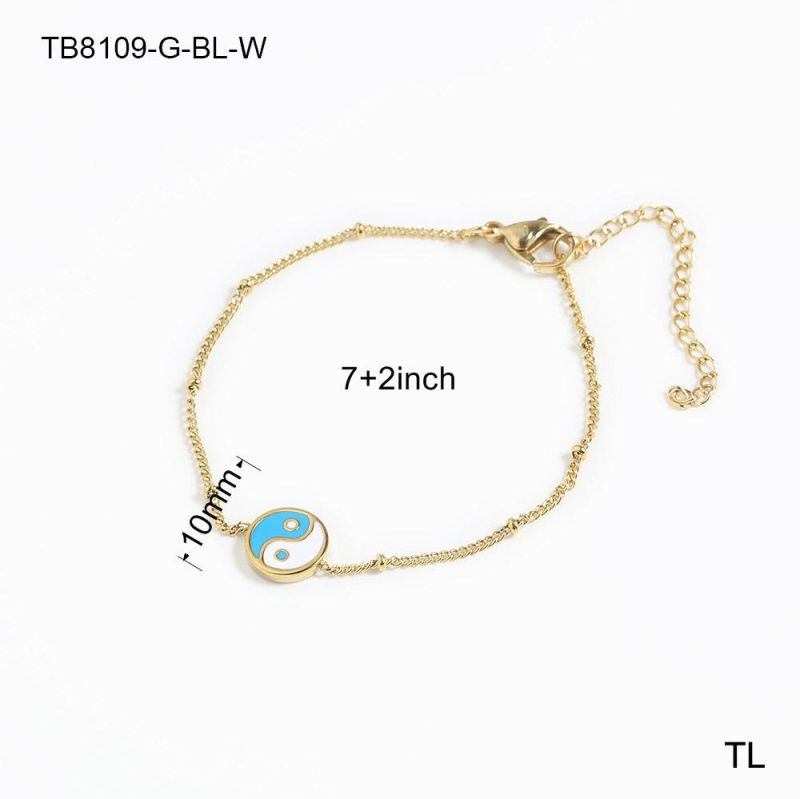 Manufacturer Custom High Quality Fashion Jewelry China Guangzhou Factory New Arrivals Trendy 14K 18K 24K Bracelet Stainless Steel