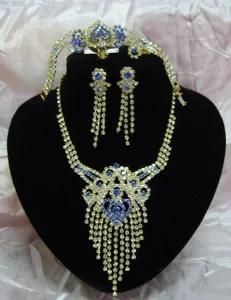 New Fashion Brass Copper Rhinestone Jewelry Set Y-2