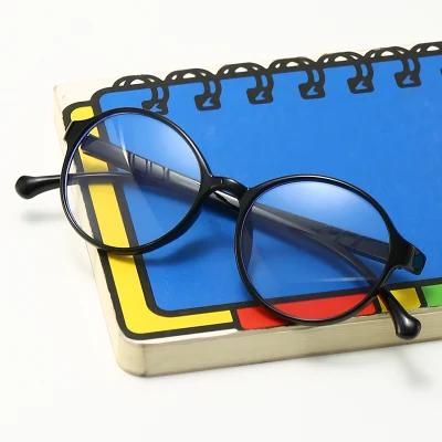 Children&prime;s Round Frame Glasses Fashion Anti-Blue Light Transparent Color Glasses Kids Online Class Watching Mobile Phone Glasses