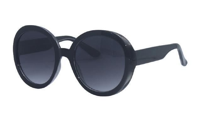 Women′s Plastic Large Chunky Rounded Vintage Inspired Frame Sunglasses