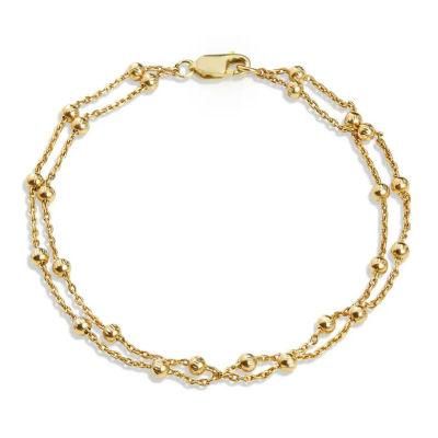 Custom Fashion Jewelry Manufacturer High Quality Waterproof and Fadeless New Minimalist Jewelry Metal Bracelet 18K Gold Plated Bracelet