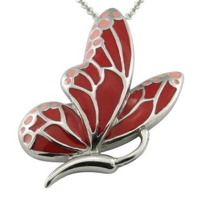 Resin Enamel Butterfly Women Necklace