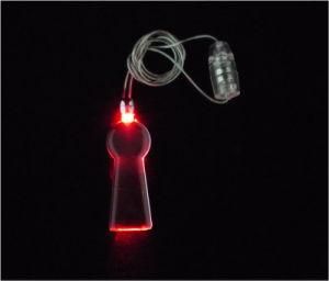 Christmas Gift - Bottle Shape Flashing Necklace (QNK-113A)