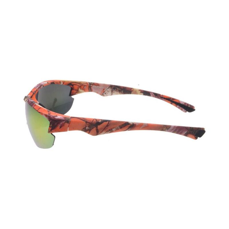 Mens Sport Full Shield Color Mirrored Lens Wrap Around Sunglasses