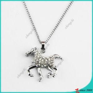 Silver Clear Crystals Horse Necklace (SPE)