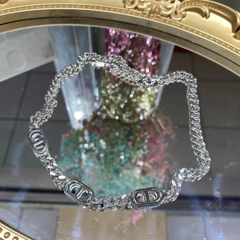 Light Luxury Niche 18K Titanium Steel Necklace Hip-Hop Alphabet Jewelry
