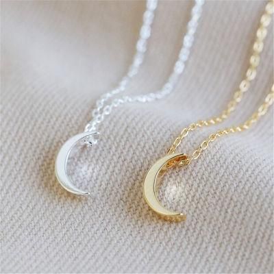 Fashion Gold Crescent Moon Necklace for Women Party or Daily Wearing Jewelry