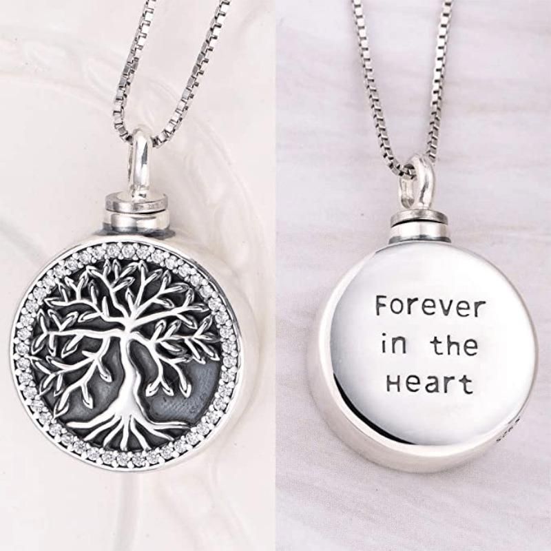 Tree of Life Titanium Steel Souvenir Pendant Jewelry Necklace
