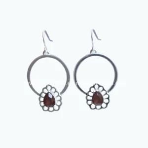 Jewelry Matt Silver Plated Dangle Drop Earrings for Women