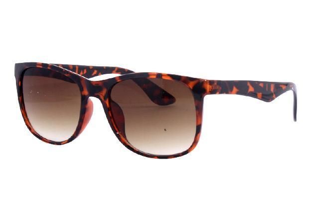 Unisex Marble Color Wooden Square Gradient Lens Fashionable Sunglasses
