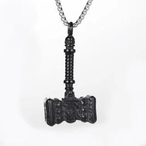 Hot Sale Jewelry Hammerfall Pendant in Stainless Steel with Black Antiuqe