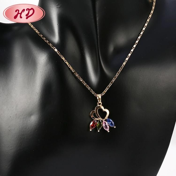 Dubai 18K Gold Plated Bridal Wedding Jewelry Set with Necklace and Earrings
