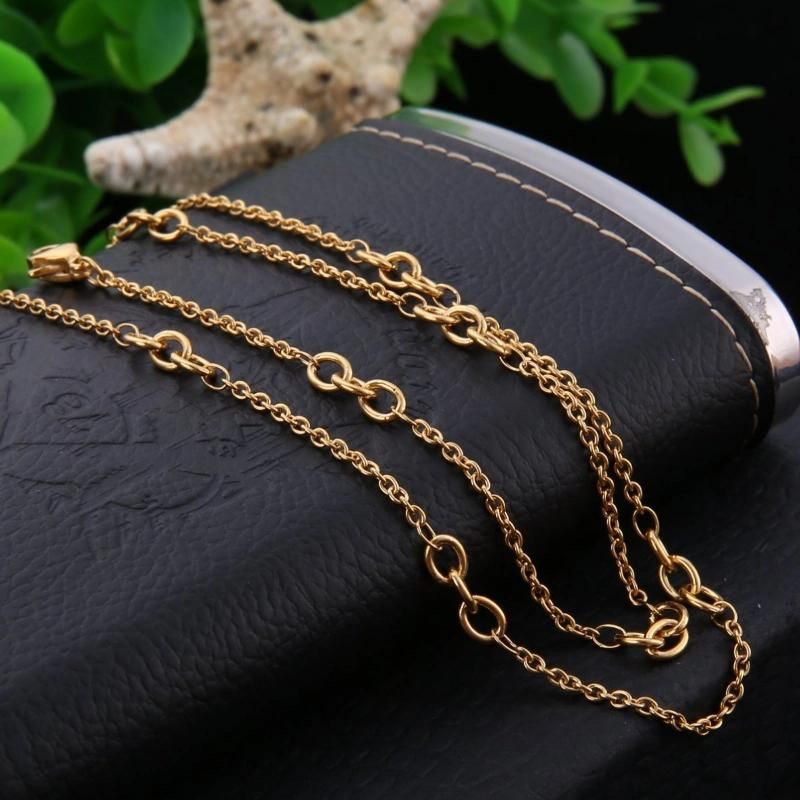 Fashion Necklace Stainless Steel Large Small Cross Cable Chain Jewelry