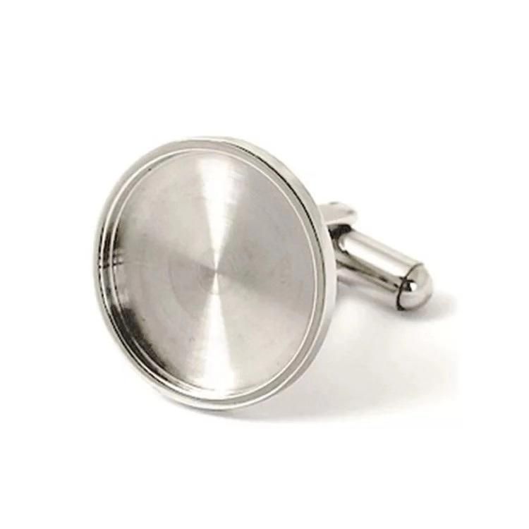 Supply Metal Base Custom Difference Shape Circle Blank Cufflink