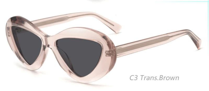 Oversized Triangle Cateye Polarized Sunglasses for Women Men Big Trendy Sunnies 1648s