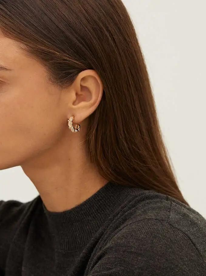 Airy and Versatile C-Shaped Pearl Fashion Earrings Jewelry