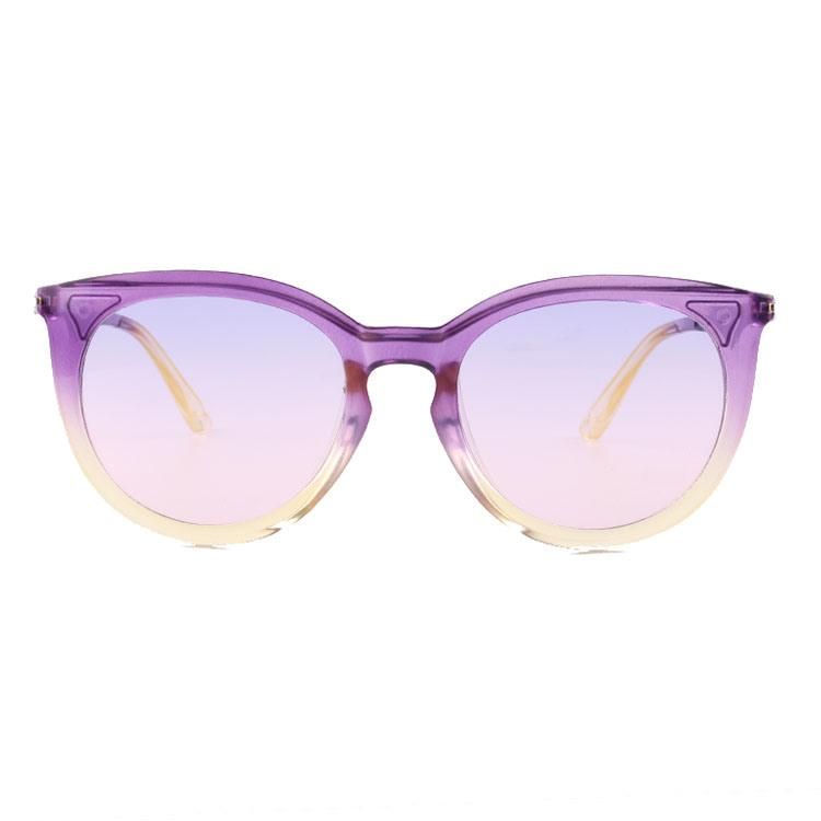 2018 Hot Selling Round Shape Fashion Sunglasses with Metal Decoration