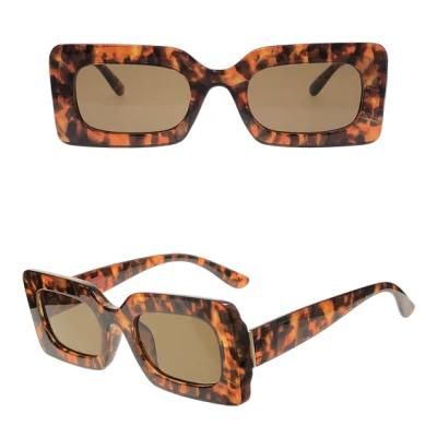 Rectangle Shape Retro Style Fashion Sunglasses Unisex