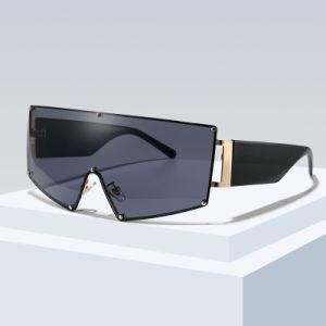New Ladies Fashion All-in-One Metal Frame Polarized Sunglass