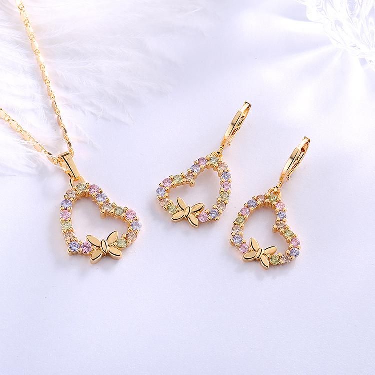 Manufacturer 18K Gold Plated Earrings Jewelry Sets for Women