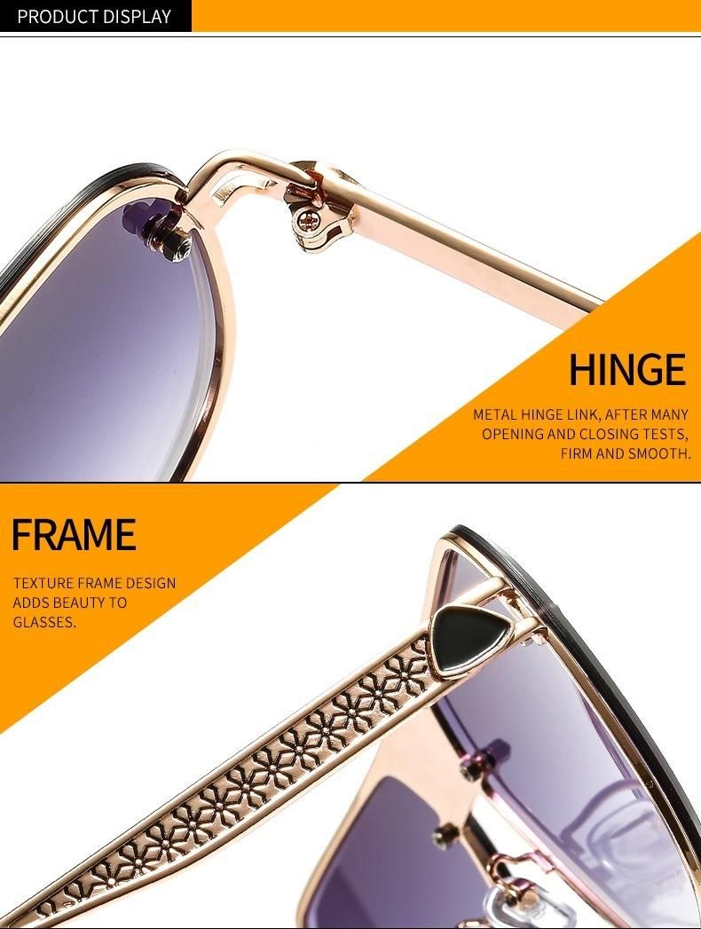 2021 Hot Sale Ready Goods Italy High Quality Custom Metal Sunglass