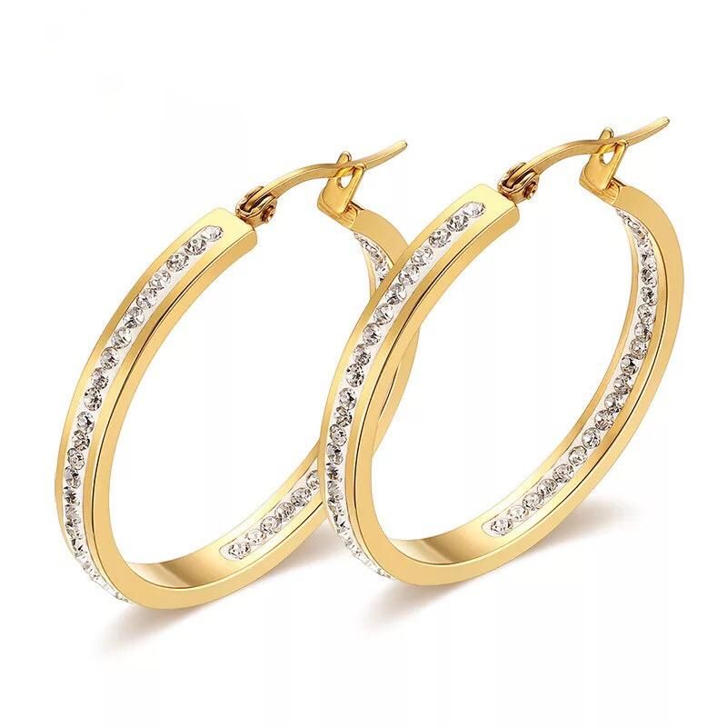 Big Smooth Circle Earrings Basketball Brincos Celebrity Brand Loop Earrings for Women Jewelry