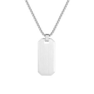 Men&prime;s Custom Necklace Jewelry Dog Tag Stainless Steel Pendant Necklace