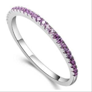 Simple CZ Micro Paving Fine Ring Sterling Silver Rings