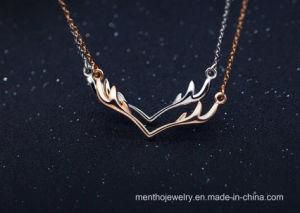 Fashion Choker Necklace Pendant Antler Design for Girls