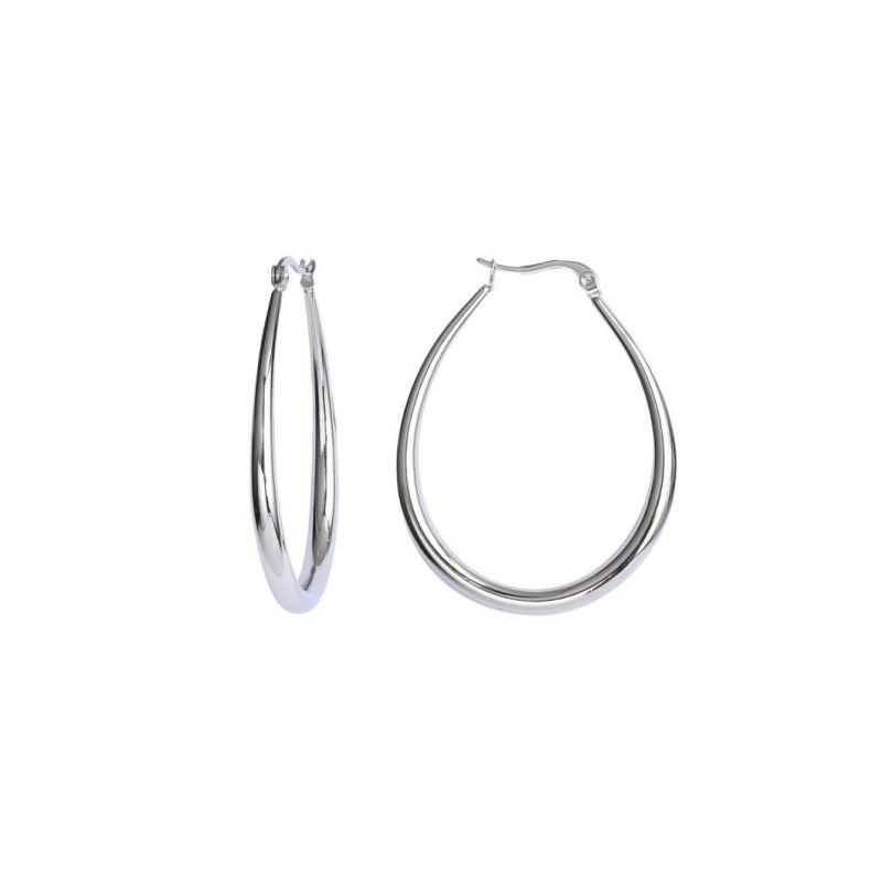 Wholesale 18K Gold Plated 316L Surgical Grade Stainless Steel Hoop Earrings for Girls