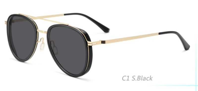 UV Protection Coating Polarized Lens Sunglasses for Men/Women; Vintage/Classic/Elegant Light Frame; HD Pilot Lenses; Golf/Driving/Fishing