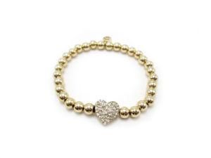 Light Gold Heart Bracelet