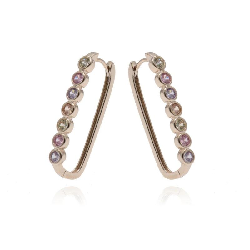 Fashion Women′ S Cubic Zirconia Drop Earrings