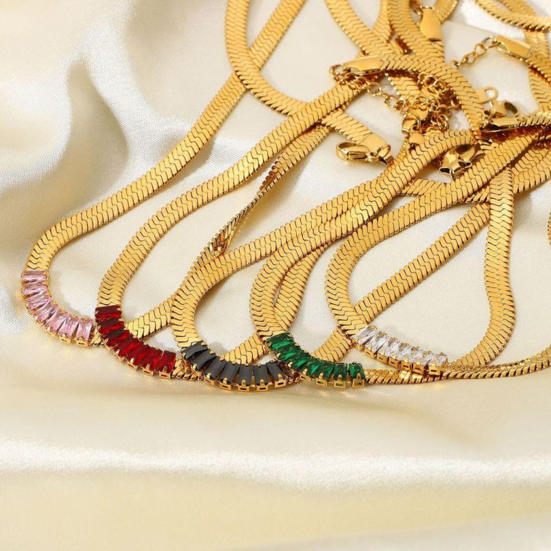 Manufacturer Custom Fashion Jewelry High Quality Waterproof Tarnish Free Necklace 18K Gold Plated Trendy Necklace Stainless Steel Jewelry Men Necklace Jewelry