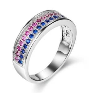 Colorful CZ Jewelry in Fashion Mode Ring