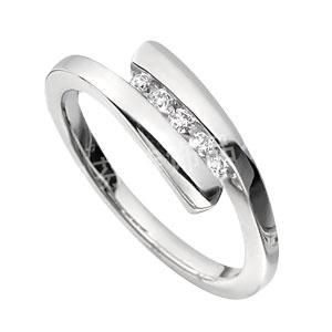 Crystal Stainless Steel Ring (RZ8410)