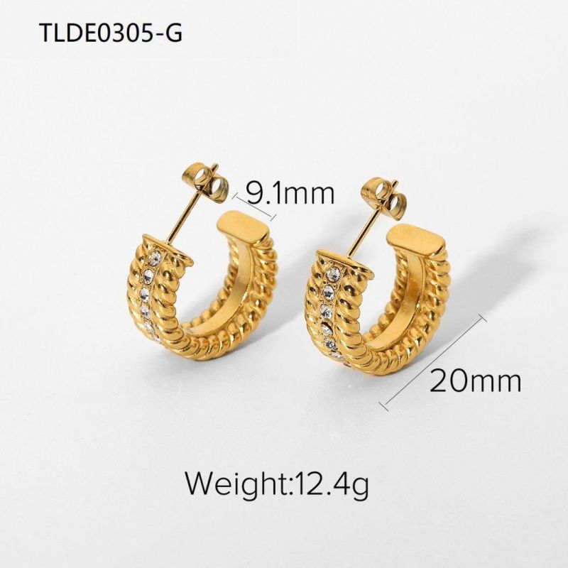 Stainless Steel Fashion Jewelry Brand Design Earring, Fashion Gold Jewelry, Round Stainless Steel Earring High Quality Circle Earring