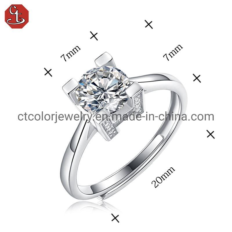 Wedding Ring Collection Moissanite Diamond Silver Fashion Accessories jewelry for Women