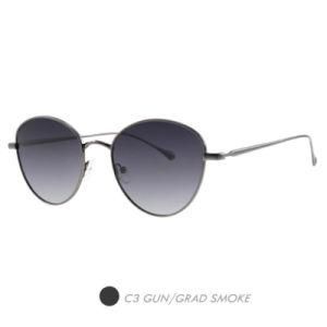 Metal Polarized Sunglasses, Two Bridge Police Fashion Frame M9003-03
