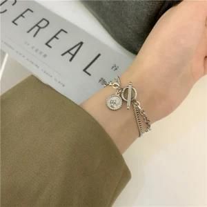 Gold Color Charm Chain Bracelets for Women Men Stainless Steel Bracelets Fashion Jewelry Gift