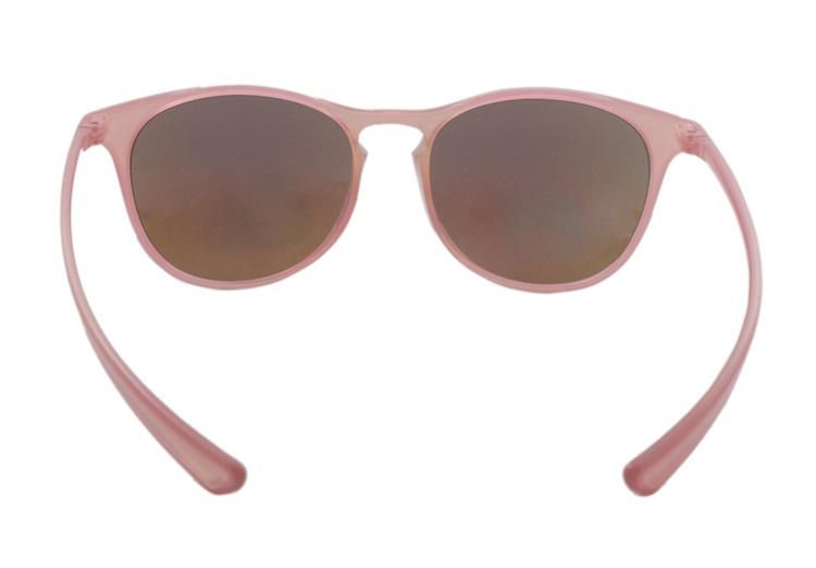 Vintage Round Plastic Frame Pink Girls Fashion Sunglasses for Women