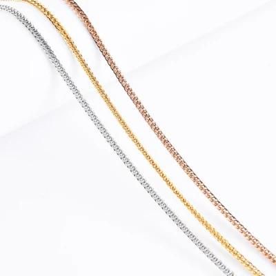 Hot Sale Stainless Steel No Rust 316L Chopin Chain Fashion Jewelry for Necklace Anklet Anklet Design